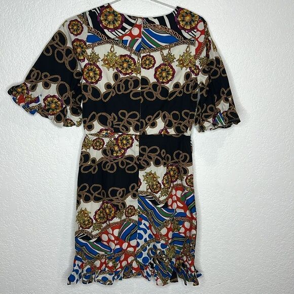 NWT RHODE Hailey Chain-print Cotton-voile Mini
Dress In Cream Multi Size 2 - Picture 7 of 16